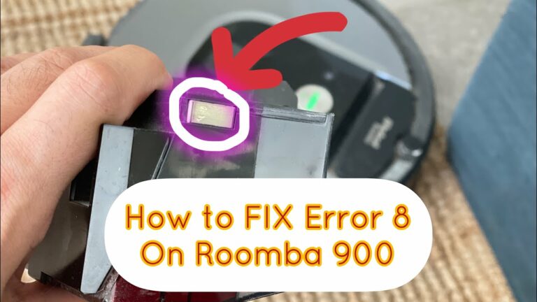 Cómo solucionar el error 8 en Roomba