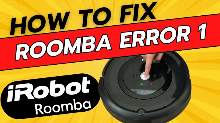 Error 1 en Roomba: Causas y soluciones